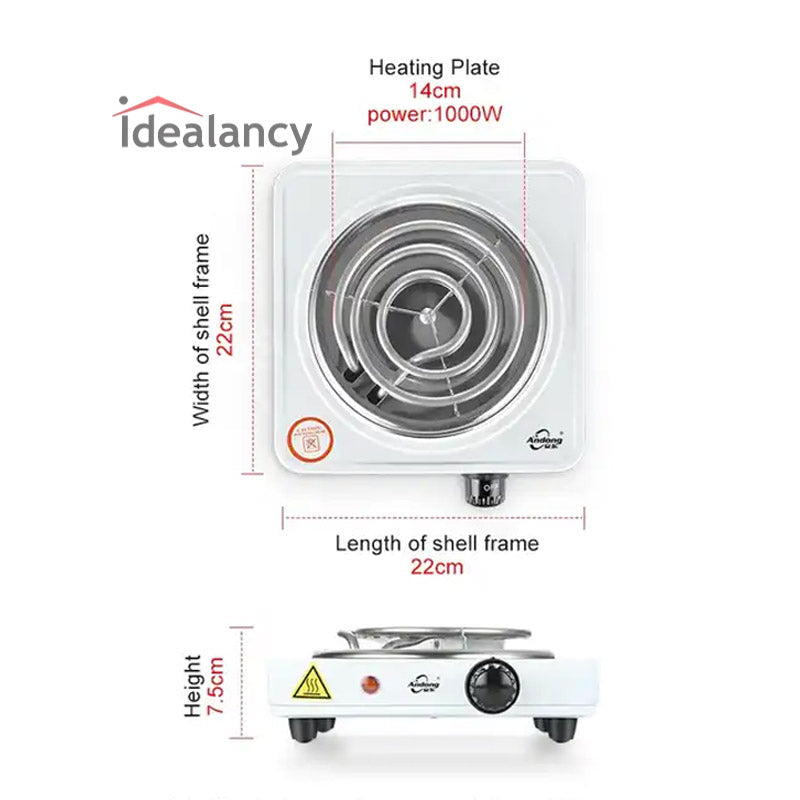 Portable Electric Cooking Stove Single Burner